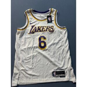 Nike Lakers Men's Jersey Sz L White Brand New